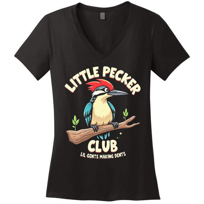 Little Pecker Club Lil Gents Making Dents Women's V-Neck T-Shirt