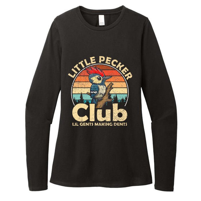 Little Pecker Club Lil Gents Making Dents Womens CVC Long Sleeve Shirt