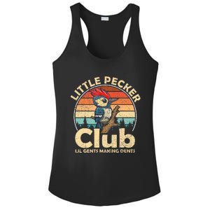 Little Pecker Club Lil Gents Making Dents Ladies PosiCharge Competitor Racerback Tank