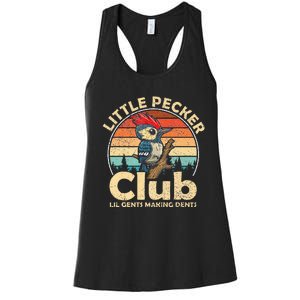 Little Pecker Club Lil Gents Making Dents Women's Racerback Tank