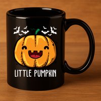 Little Pumpkin Cute Halloween 11oz C Handle Ceramic Mug