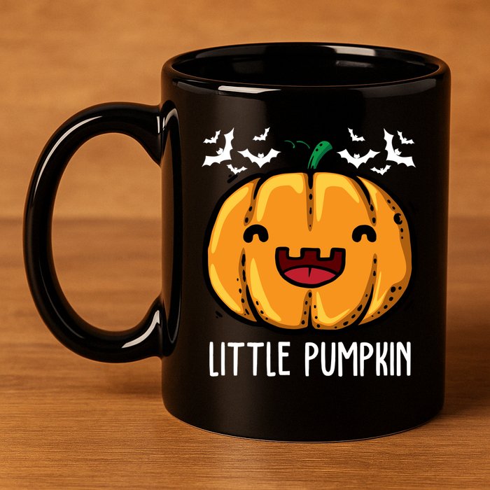 Little Pumpkin Cute Halloween 11oz C Handle Ceramic Mug