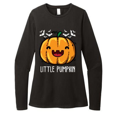 Little Pumpkin Cute Halloween Womens CVC Long Sleeve Shirt