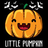 Little Pumpkin Cute Halloween Flat Bill Trucker Hat