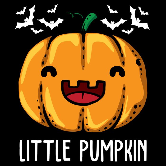 Little Pumpkin Cute Halloween Flat Bill Trucker Hat