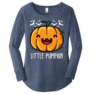 Little Pumpkin Cute Halloween Women's Perfect Tri Tunic Long Sleeve Shirt