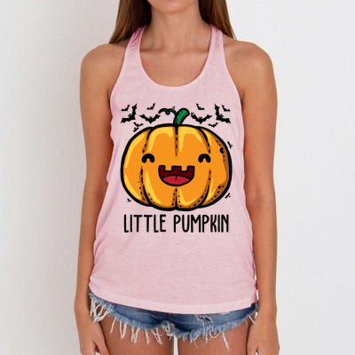 Little Pumpkin Cute Halloween Women's Knotted Racerback Tank