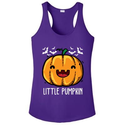 Little Pumpkin Cute Halloween Ladies PosiCharge Competitor Racerback Tank
