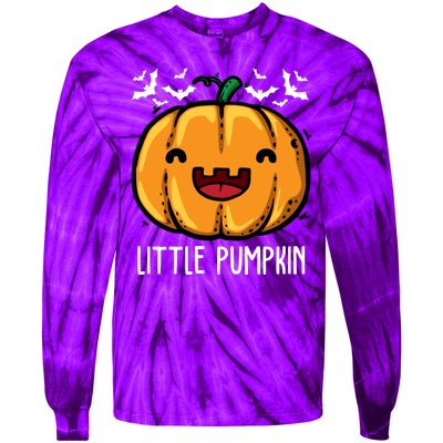 Little Pumpkin Cute Halloween Tie-Dye Long Sleeve Shirt