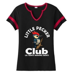 Little Pecker Club Lil Gents Making Dents Ladies Halftime Notch Neck Tee