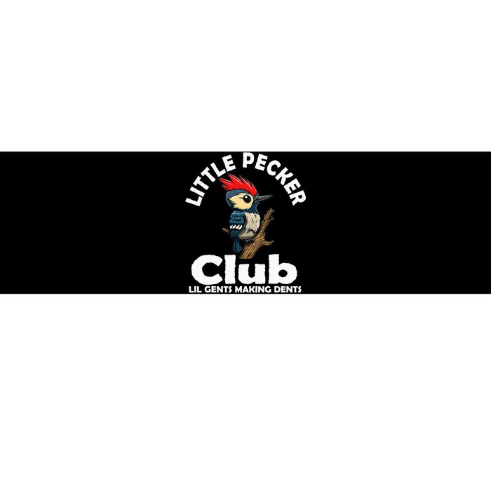 Little Pecker Club Lil Gents Making Dents Bumper Sticker