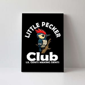 Little Pecker Club Lil Gents Making Dents Canvas