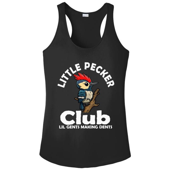 Little Pecker Club Lil Gents Making Dents Ladies PosiCharge Competitor Racerback Tank