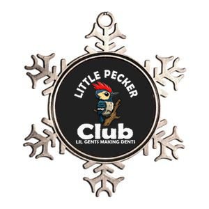 Little Pecker Club Lil Gents Making Dents Metallic Star Ornament