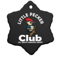 Little Pecker Club Lil Gents Making Dents Ceramic Star Ornament