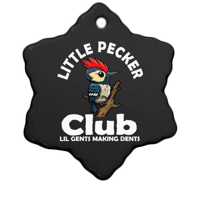 Little Pecker Club Lil Gents Making Dents Ceramic Star Ornament