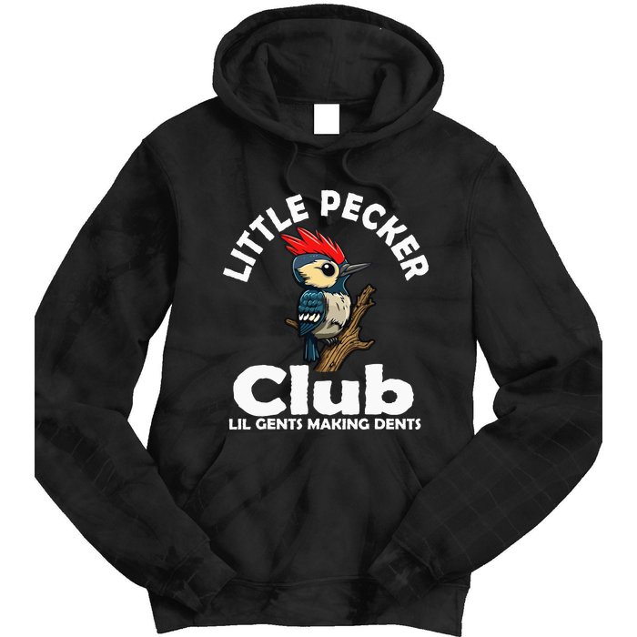 Little Pecker Club Lil Gents Making Dents Tie Dye Hoodie