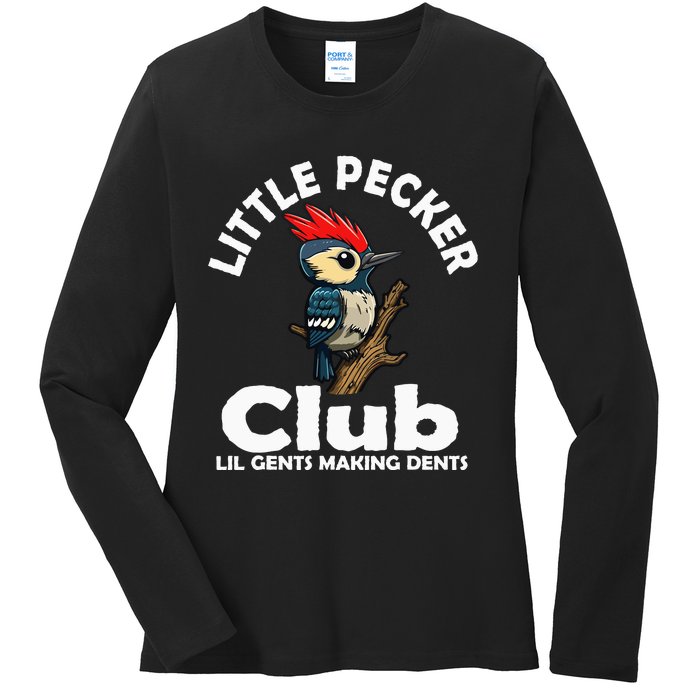 Little Pecker Club Lil Gents Making Dents Ladies Long Sleeve Shirt