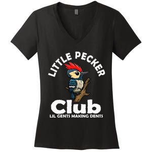 Little Pecker Club Lil Gents Making Dents Women's V-Neck T-Shirt