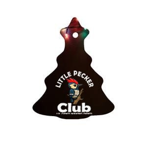 Little Pecker Club Lil Gents Making Dents Ceramic Tree Ornament