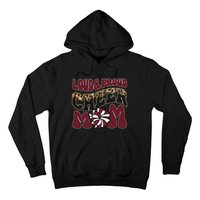 Loud Proud Cheer Mom Maroon Team Leopard Funny Cheer Crew Hoodie