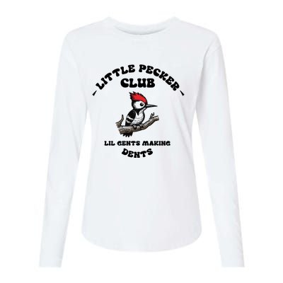 Little Pecker Club Lil Gents Making Dents Womens Cotton Relaxed Long Sleeve T-Shirt