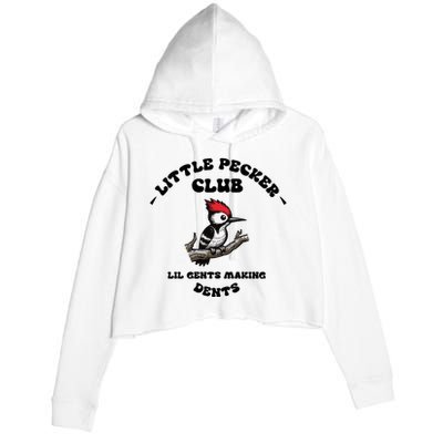 Little Pecker Club Lil Gents Making Dents Crop Fleece Hoodie