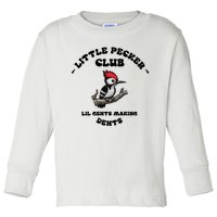 Little Pecker Club Lil Gents Making Dents Toddler Long Sleeve Shirt