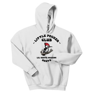 Little Pecker Club Lil Gents Making Dents Kids Hoodie