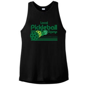 Local Pickleball Champ Professional Pickleballer Gift Ladies PosiCharge Tri-Blend Wicking Tank