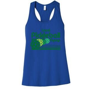 Local Pickleball Champ Professional Pickleballer Gift Women's Racerback Tank