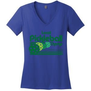 Local Pickleball Champ Professional Pickleballer Gift Women's V-Neck T-Shirt