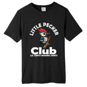 Little Pecker Club Lil Gents Making Dents Funny Woodpecker Tall Fusion ChromaSoft Performance T-Shirt