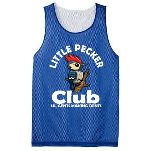 Little Pecker Club Lil Gents Making Dents Funny Woodpecker Mesh Reversible Basketball Jersey Tank