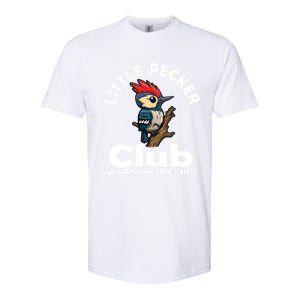 Little Pecker Club Lil Gents Making Dents Funny Woodpecker Softstyle CVC T-Shirt