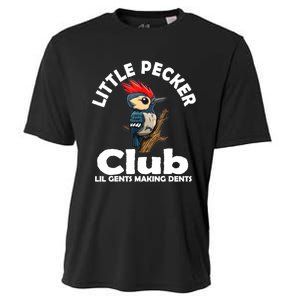 Little Pecker Club Lil Gents Making Dents Funny Woodpecker Cooling Performance Crew T-Shirt