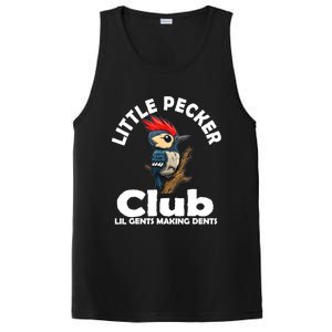 Little Pecker Club Lil Gents Making Dents Funny Woodpecker PosiCharge Competitor Tank