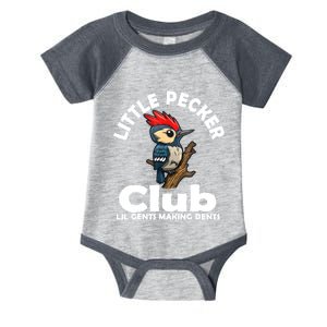 Little Pecker Club Lil Gents Making Dents Funny Woodpecker Infant Baby Jersey Bodysuit