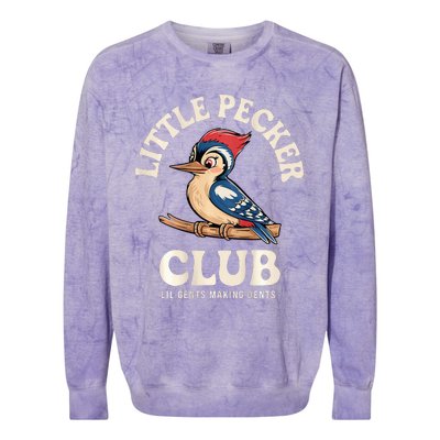 Little Pecker Club Front And Back Colorblast Crewneck Sweatshirt