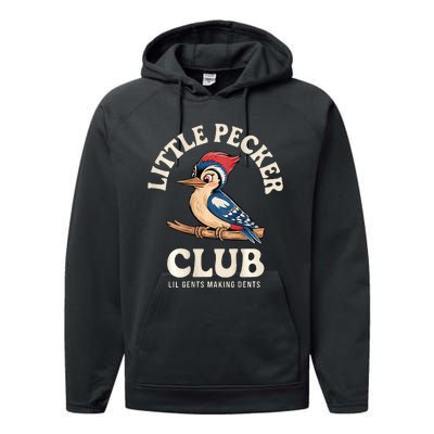 Little Pecker Club Front And Back Performance Fleece Hoodie