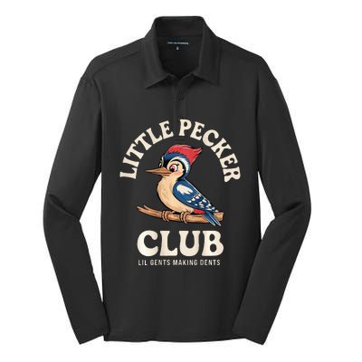 Little Pecker Club Front And Back Silk Touch Performance Long Sleeve Polo