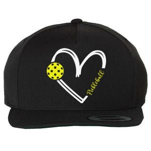 Love Pickleball Cute Pickleball Match I Love Pickleball Wool Snapback Cap