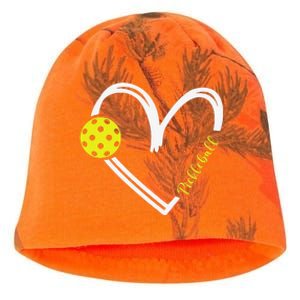 Love Pickleball Cute Pickleball Match I Love Pickleball Kati - Camo Knit Beanie