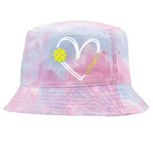 Love Pickleball Cute Pickleball Match I Love Pickleball Tie-Dyed Bucket Hat