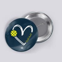 Love Pickleball Cute Pickleball Match I Love Pickleball Button