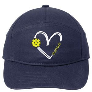 Love Pickleball Cute Pickleball Match I Love Pickleball 7-Panel Snapback Hat