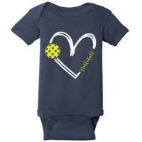 Love Pickleball Cute Pickleball Match I Love Pickleball Baby Bodysuit