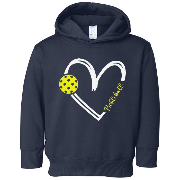 Love Pickleball Cute Pickleball Match I Love Pickleball Toddler Hoodie