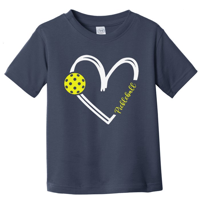 Love Pickleball Cute Pickleball Match I Love Pickleball Toddler T-Shirt