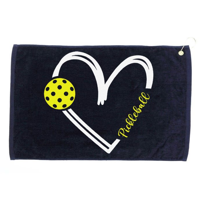 Love Pickleball Cute Pickleball Match I Love Pickleball Grommeted Golf Towel